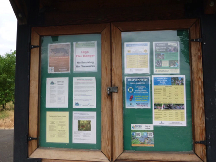 Informational kiosk at Fanno Creek Park